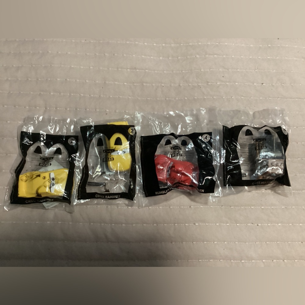 Disney Pixar Cars McDonald's 2022 Happy Meal Toys Set of 4 #3 #4 #8